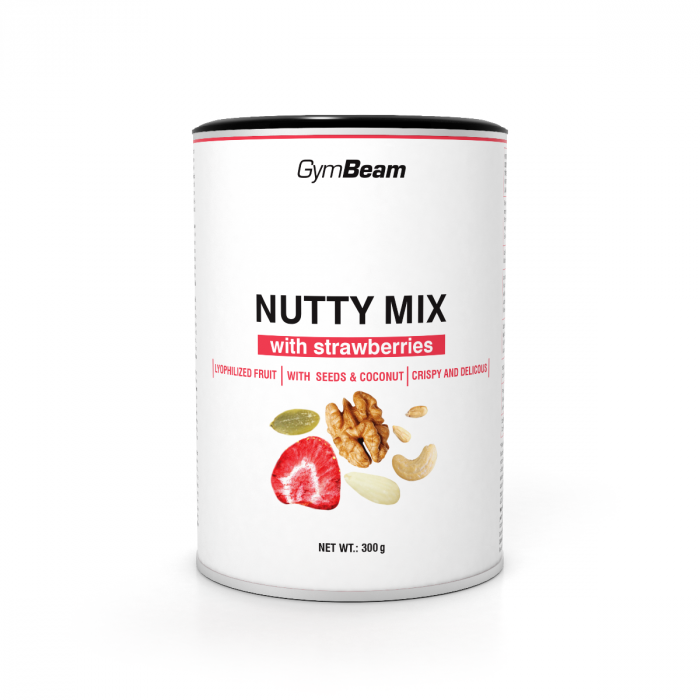 Nutty Mix with strawberries - GymBeam 300 g