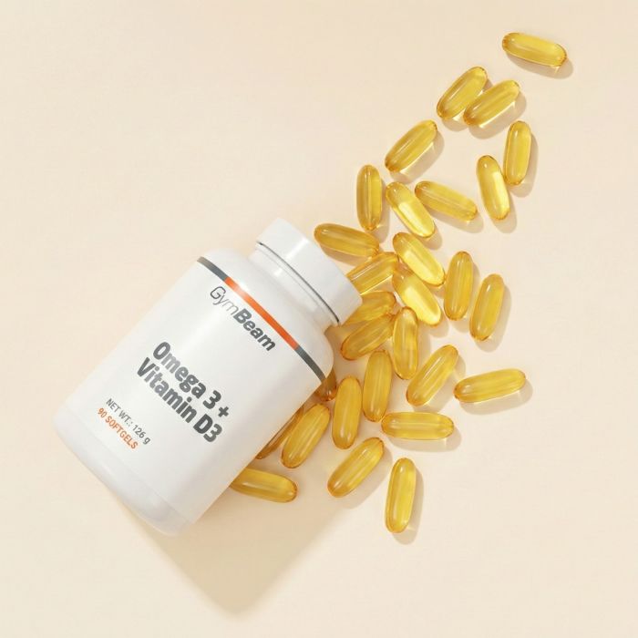 Omega 3 + Vitamin D3 - GymBeam 240 caps - 00