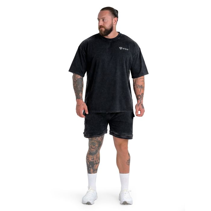 Oversized Tee Washed Black - STRIX XXL