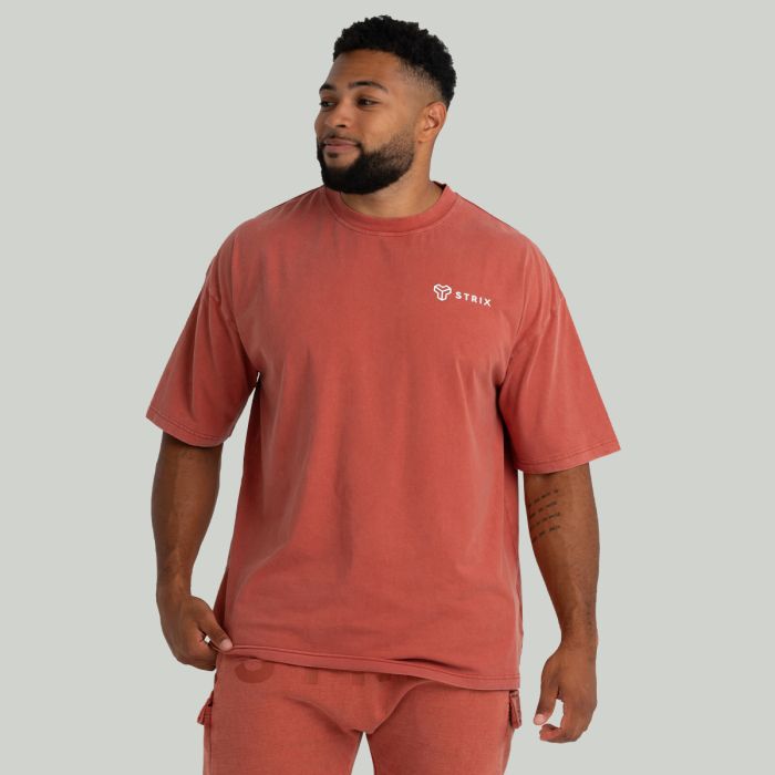 Oversized Tee Washed Terra - STRIX XL