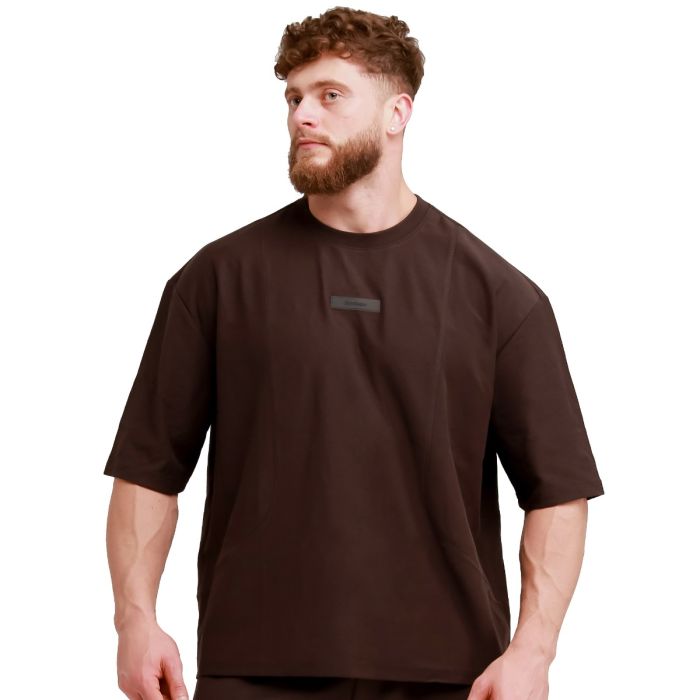 Oversized Unstoppable T-shirt Brown - GymBeam XXXL