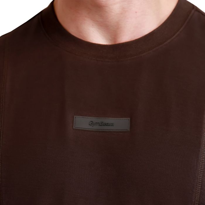 Oversized Unstoppable T-shirt Brown - GymBeam XXXL