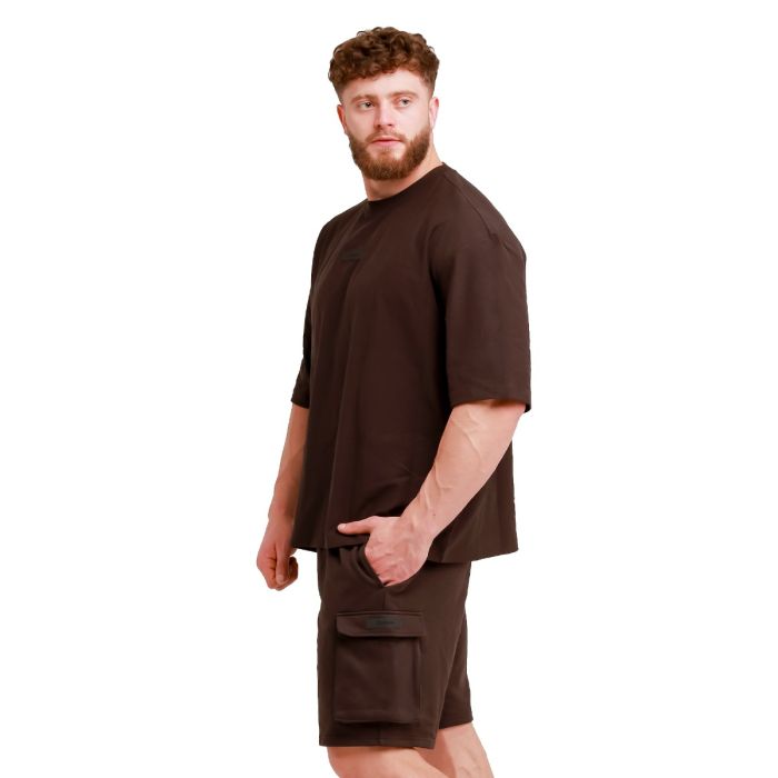 Oversized Unstoppable T-shirt Brown - GymBeam XXXL