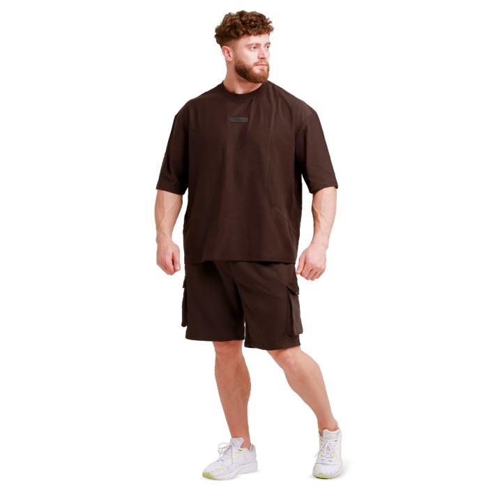 Oversized Unstoppable T-shirt Brown - GymBeam XXXL