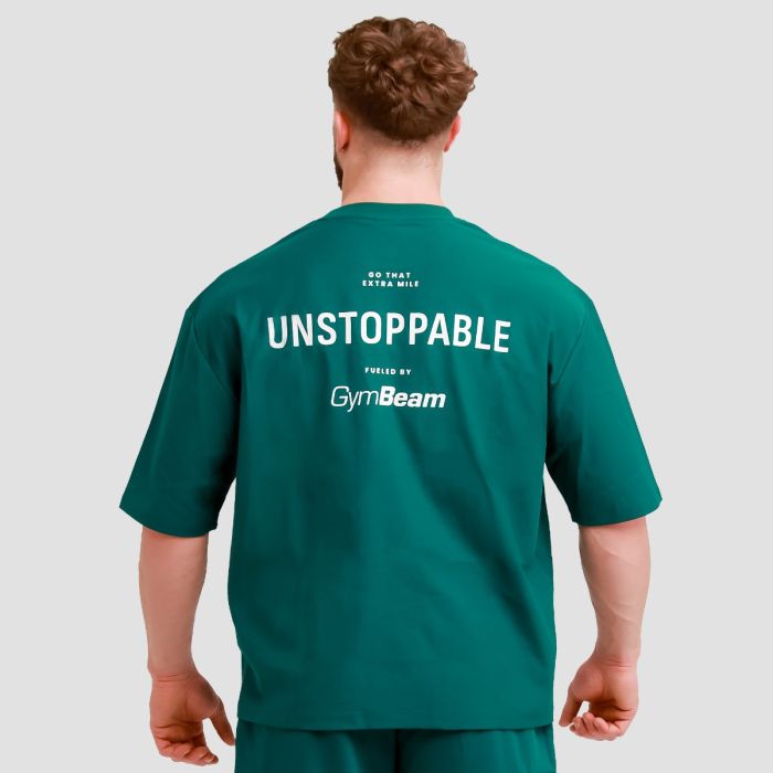 Oversized Unstoppable T-shirt Green - GymBeam XL