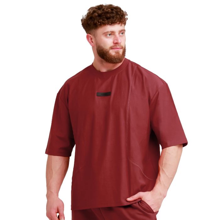 Oversized Unstoppable T-shirt Red - GymBeam L