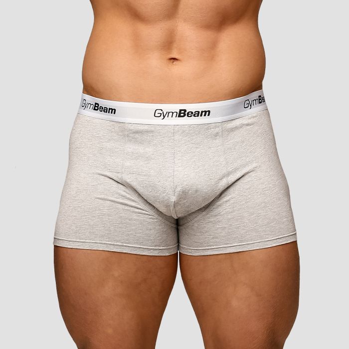 Boxer briefs Essentials 3Pack Grey - GymBeam XXXL