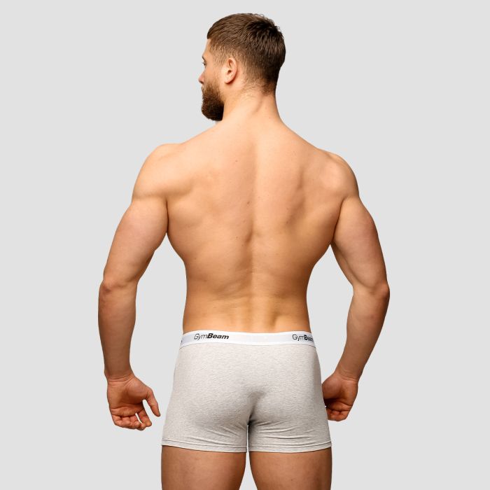 Boxer briefs Essentials 3Pack Grey - GymBeam XXXL