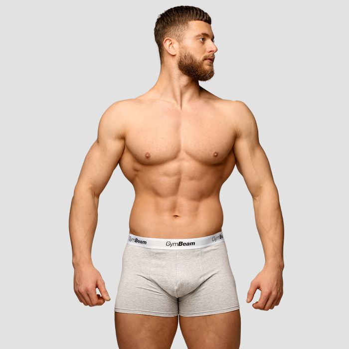 Boxer briefs Essentials 3Pack Grey - GymBeam XXXL