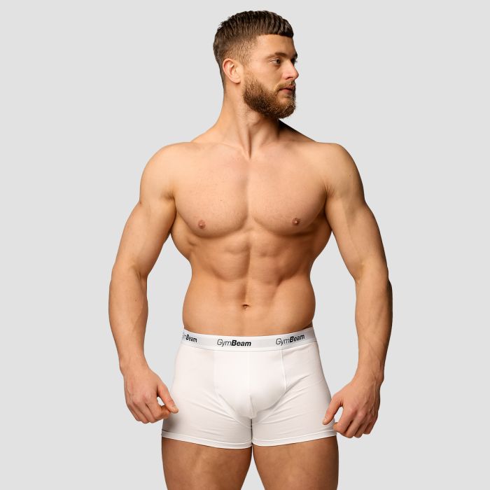 Boxer briefs Essentials 3Pack White - GymBeam XXXL