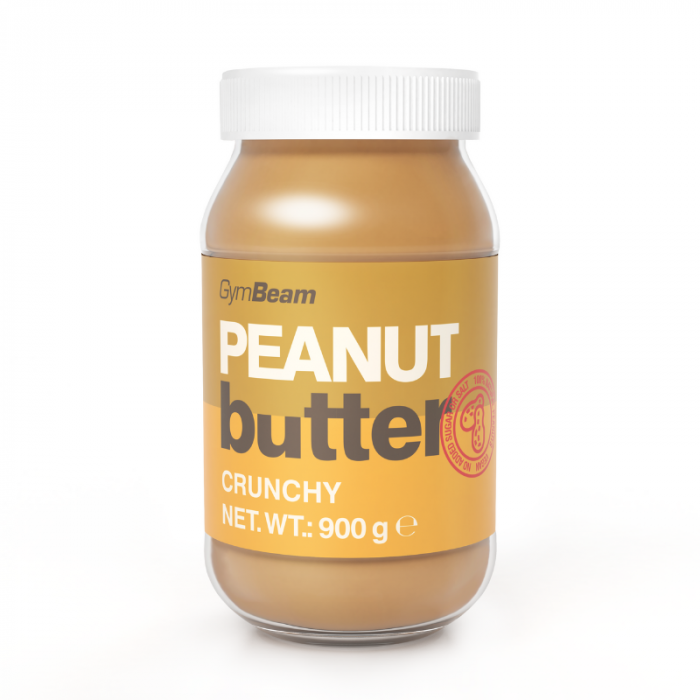 Arašidové maslo 100% - GymBeam 6 x 340 g - smooth