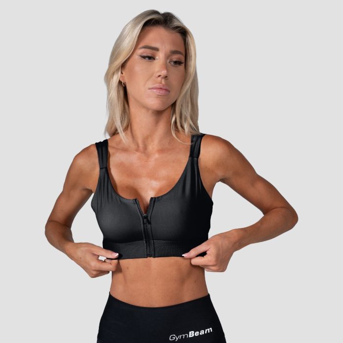 Prime Sports Bra Black - GymBeam XXL