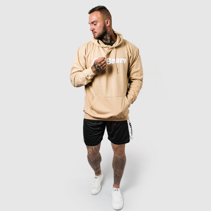 Men‘s PRO Hoodie Sand - GymBeam XXL - sand - white
