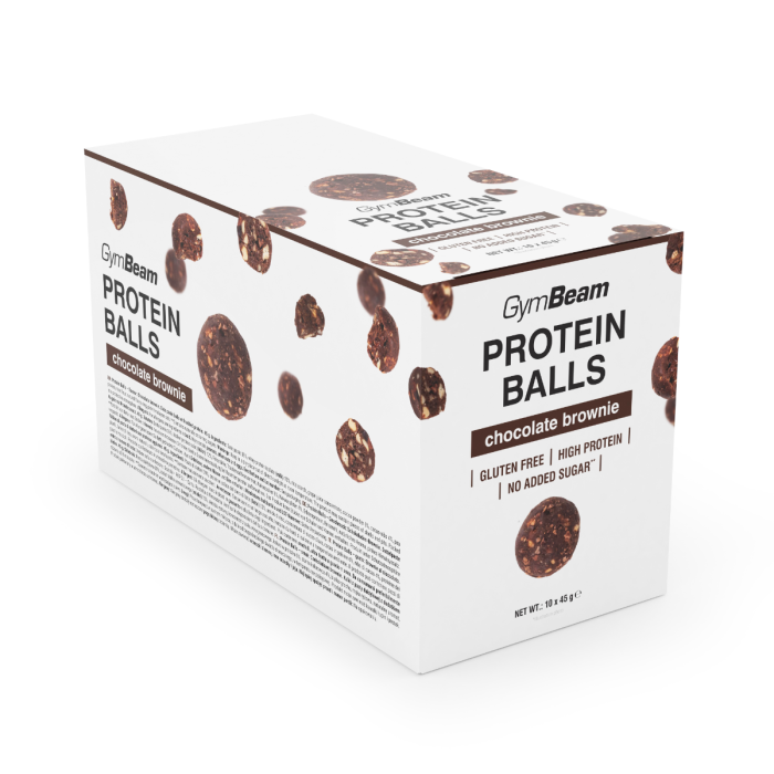 Protein Balls - GymBeam 10 x 45 g - chocolate brownie