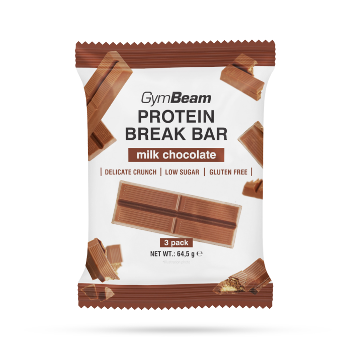 Protein Break Bar 3pack - GymBeam 14 x 64,5 g - 00