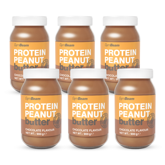 Protein Peanut Butter - GymBeam vanilla - 6 x 900 g