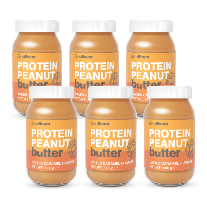 Protein Peanut Butter - GymBeam vanilla - 6 x 900 g
