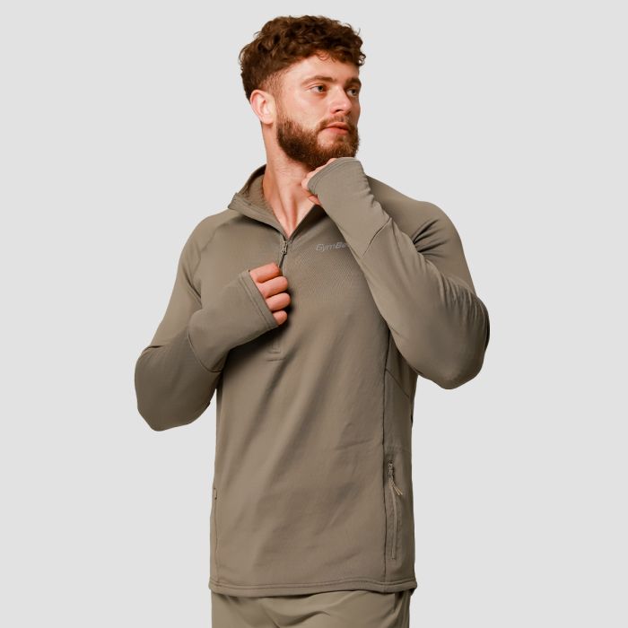 Pulse 1/2 Zip Running Sweatshirt Vetiver - GymBeam XXL