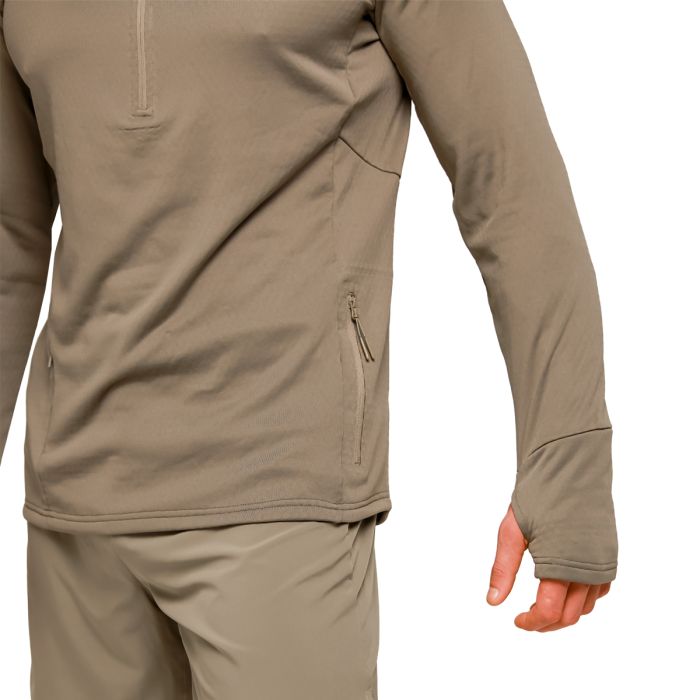 Pulse 1/2 Zip Running Sweatshirt Vetiver - GymBeam XXL
