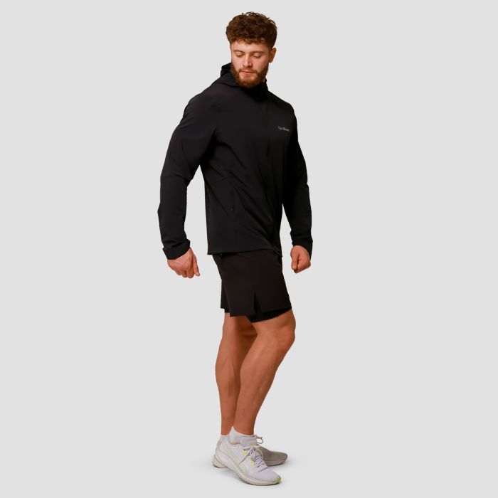 Pulse Running Jacket Black - GymBeam XXL