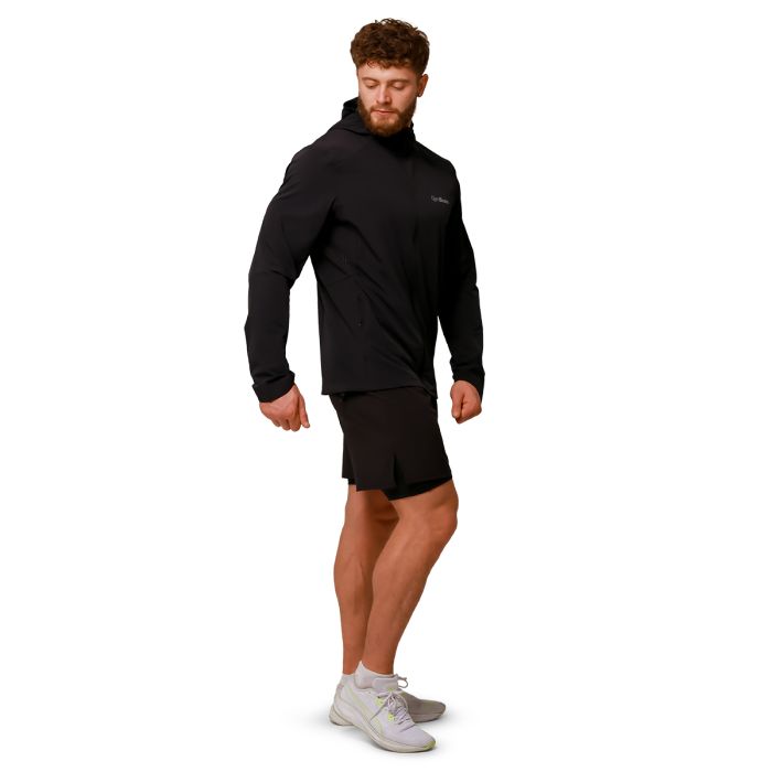 Pulse Running Jacket Black - GymBeam XXL