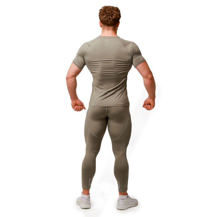 Pulse Running Leggings Vetiver - GymBeam L