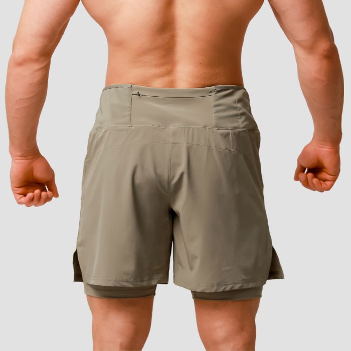 Pulse Running shorts 2in1 Vetiver - GymBeam XXL