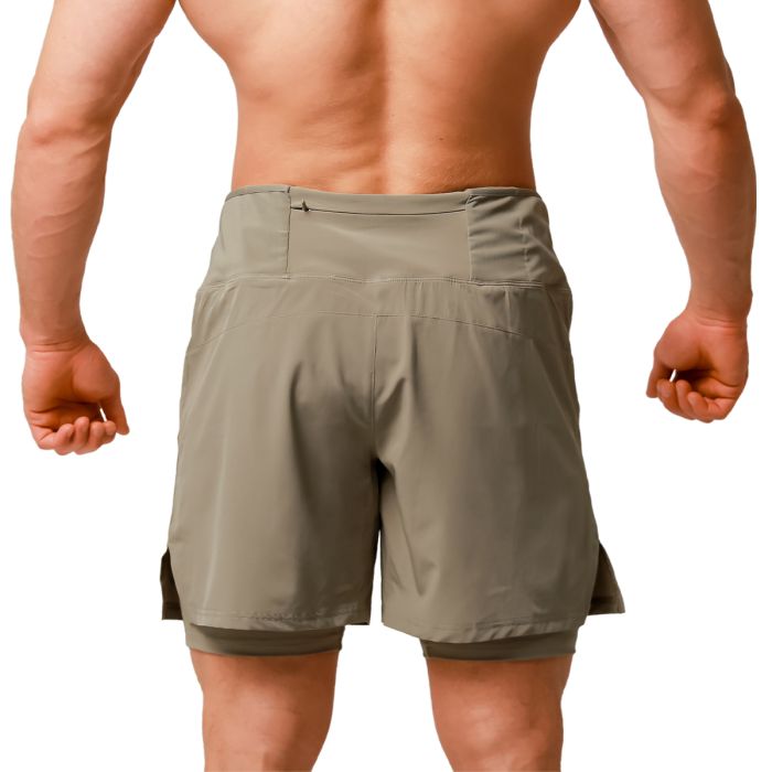 Pulse Running shorts 2in1 Vetiver - GymBeam XXL