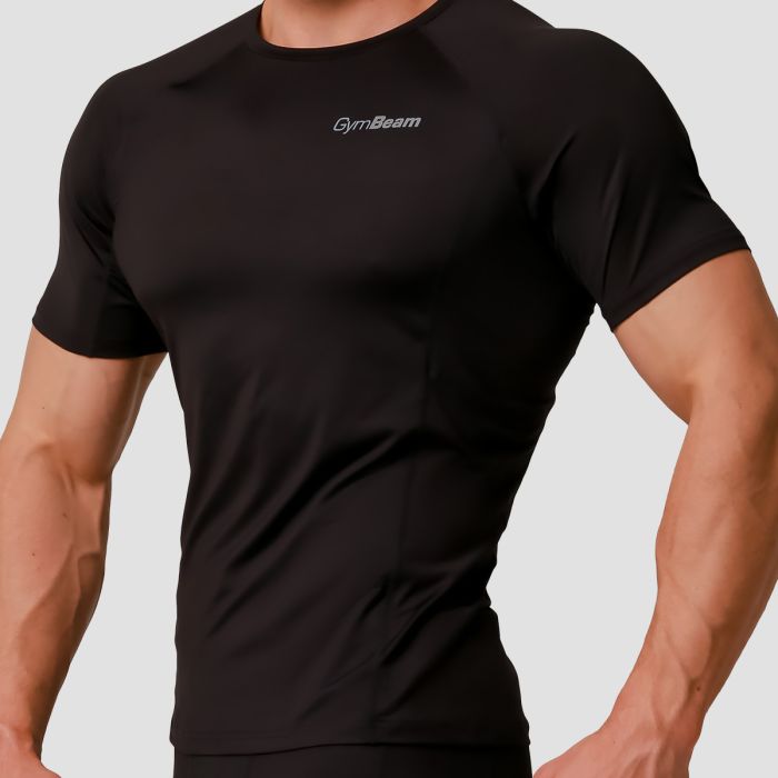 Pulse Running T-shirt Black - GymBeam XL