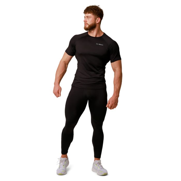 Pulse Running T-shirt Black - GymBeam XL