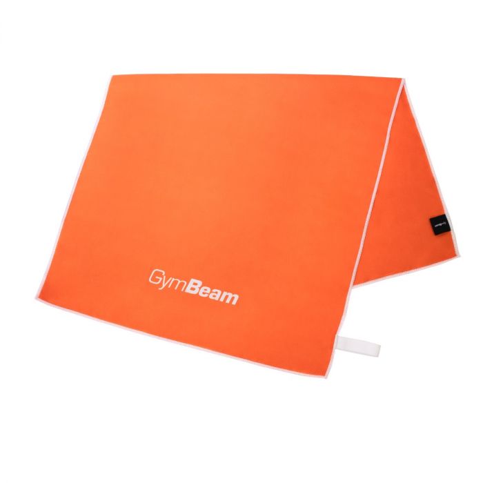 Quick drying sports towel Orange/White - GymBeam single_variant