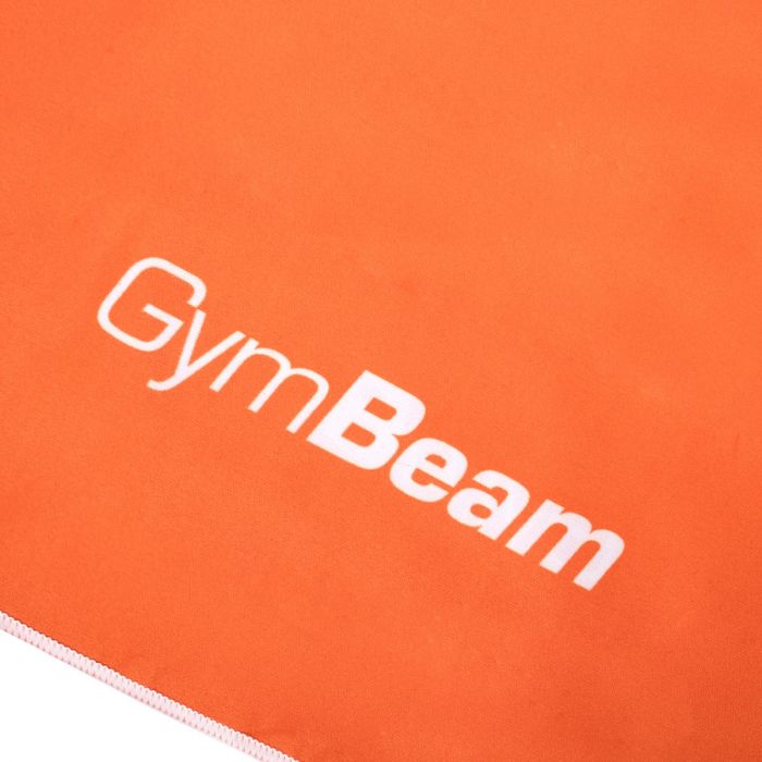 Quick drying sports towel Orange/White - GymBeam single_variant