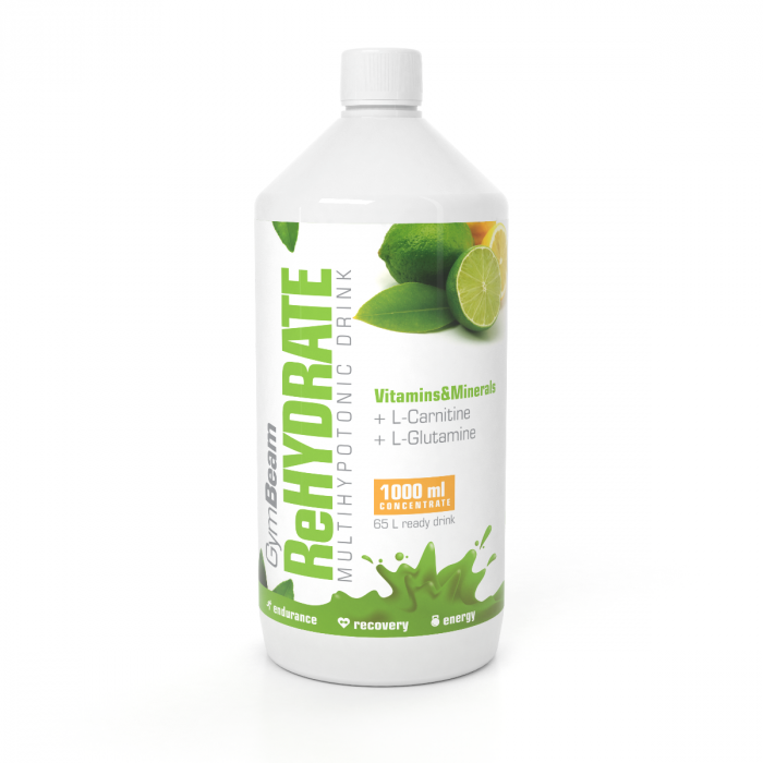 ReHydrate 1000 ml - GymBeam green tea lime