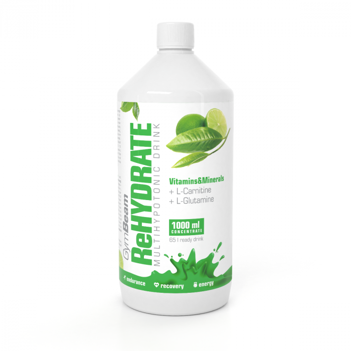 ReHydrate 1000 ml - GymBeam green tea lime