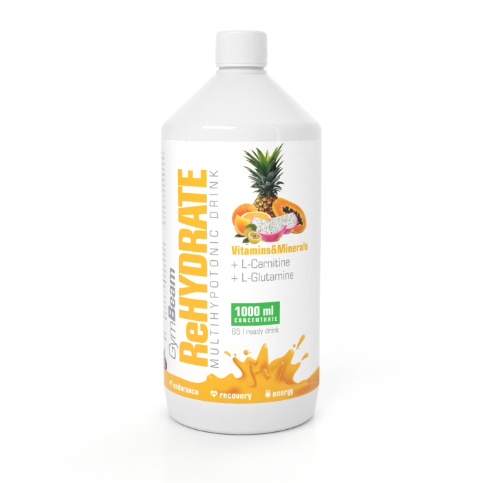 ReHydrate 1000 ml - GymBeam green tea lime