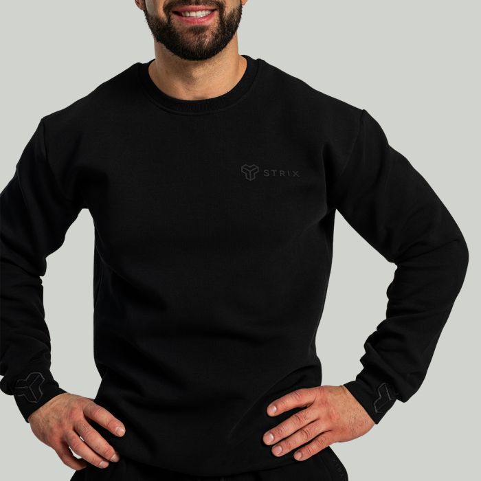 Relaxed Sweatshirt Black - STRIX S
