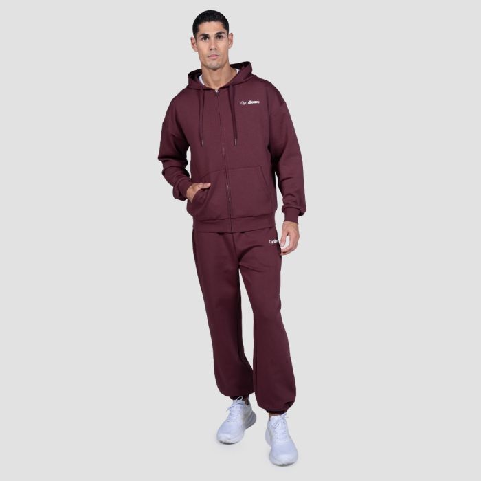 Relay Zip Hoodie Fig - GymBeam XXL