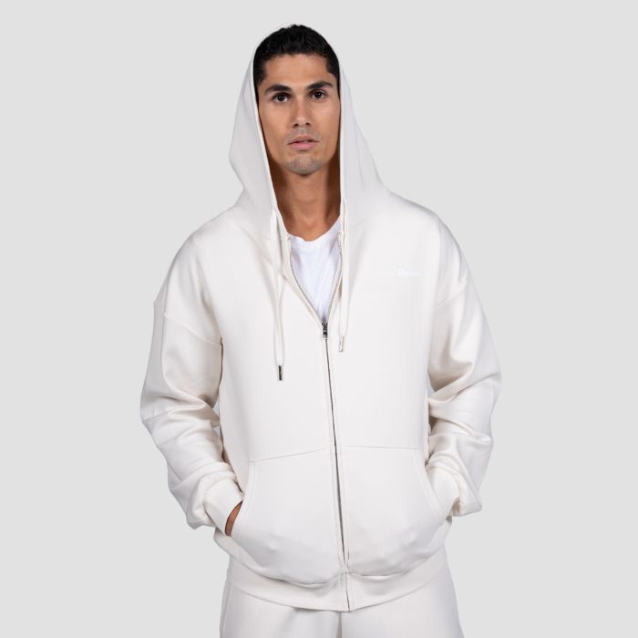 Relay Zip Hoodie Pearl - GymBeam XXL