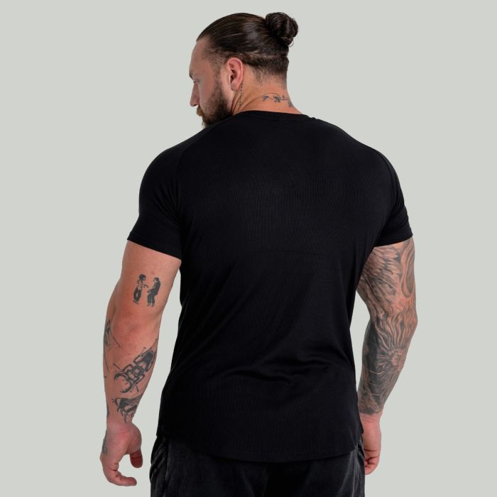 Ribbed Tee Black - STRIX XXL