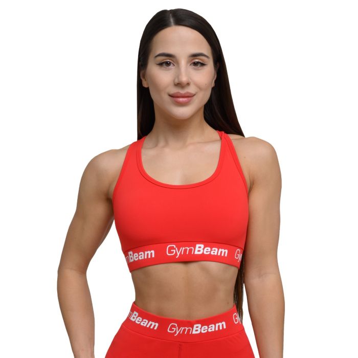 Women‘s Bra Simple Rouge Red - GymBeam XL