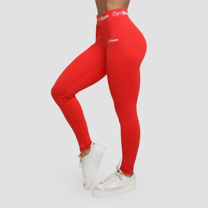 Women‘s Leggings Simple Rouge Red - GymBeam XL
