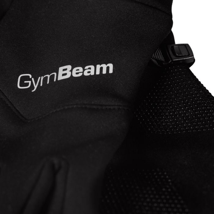 Running Gloves Unstoppable Black - GymBeam XL/XXL