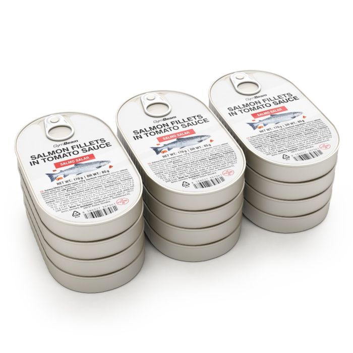Salmon fillets in tomato sauce - GymBeam 170 g