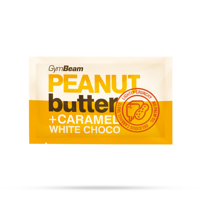 Sample Peanut Butter with Caramel White Chocolate - GymBeam 30 g
