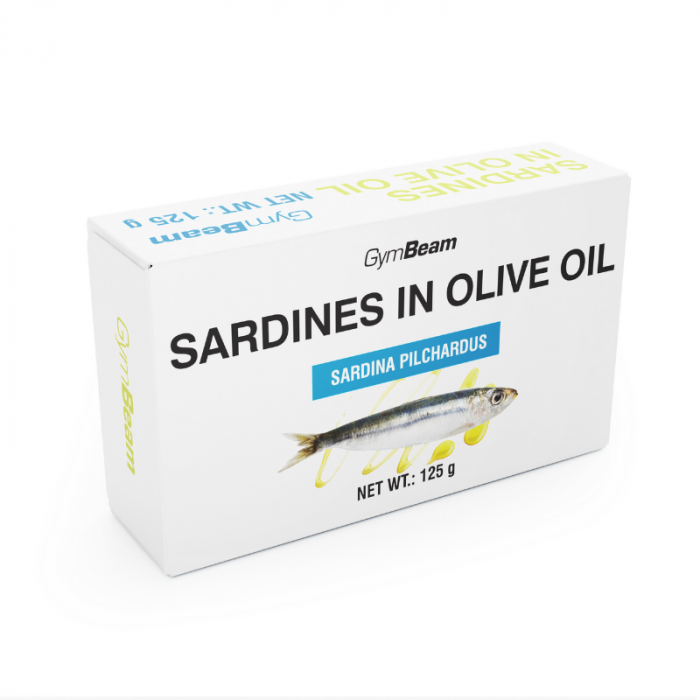 Sardines in olive oil - GymBeam 10 x 125 g