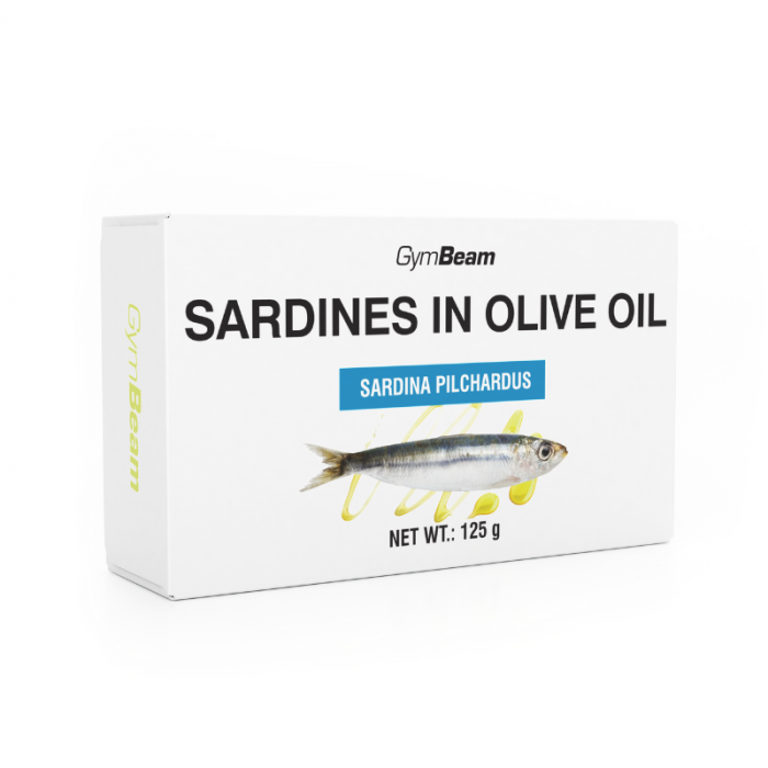Sardines in olive oil - GymBeam 10 x 125 g