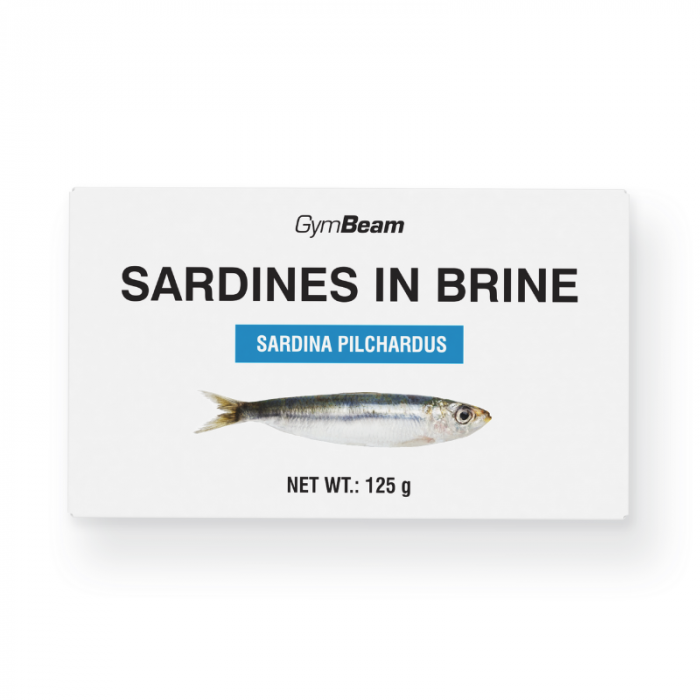 Sardines in brine - GymBeam 10 x 125 g