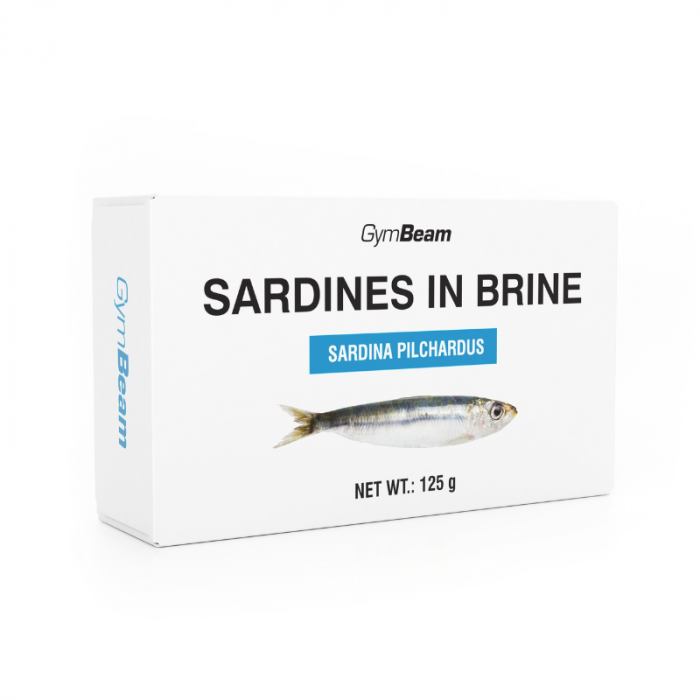 Sardines in brine - GymBeam 10 x 125 g