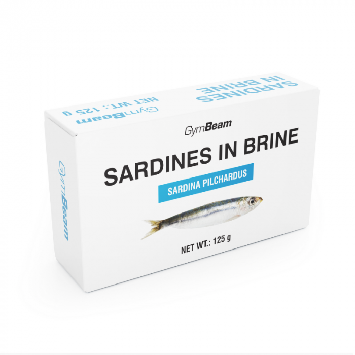Sardines in brine - GymBeam 10 x 125 g