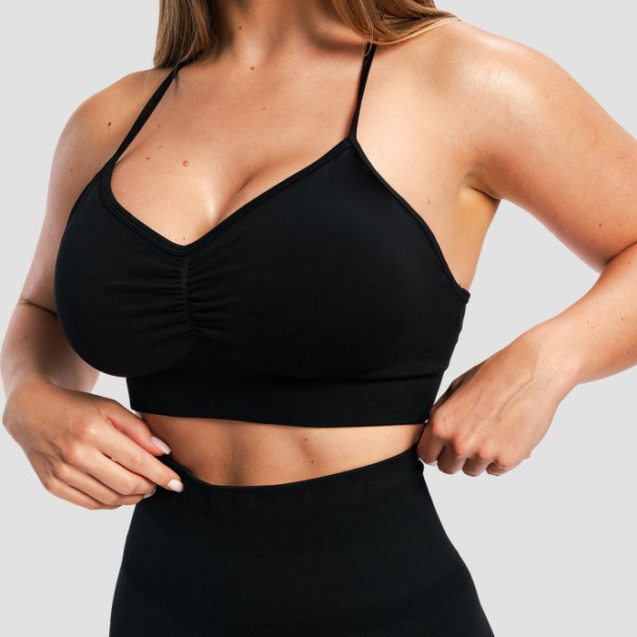 Sculpt Seamless Sports Bra Black - GymBeam XL